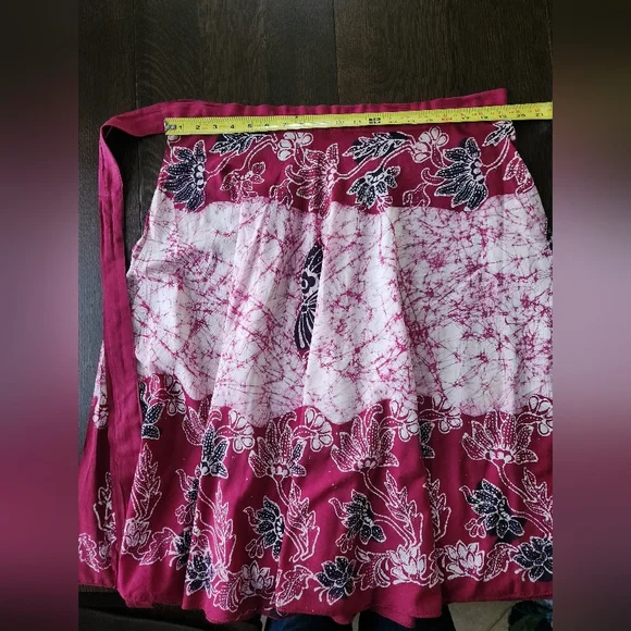 Vintage Batik Wrap Skirt EUC $25 - Picture 6 of 6